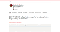 Desktop Screenshot of mahkotakostum.com
