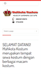 Mobile Screenshot of mahkotakostum.com